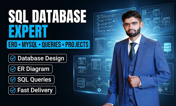 create sql databases, queries, er diagrams, and database projects