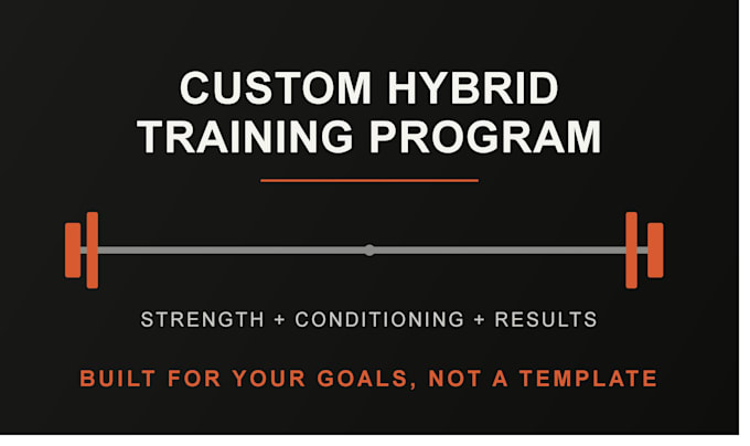 design your custom workout program based on your goals