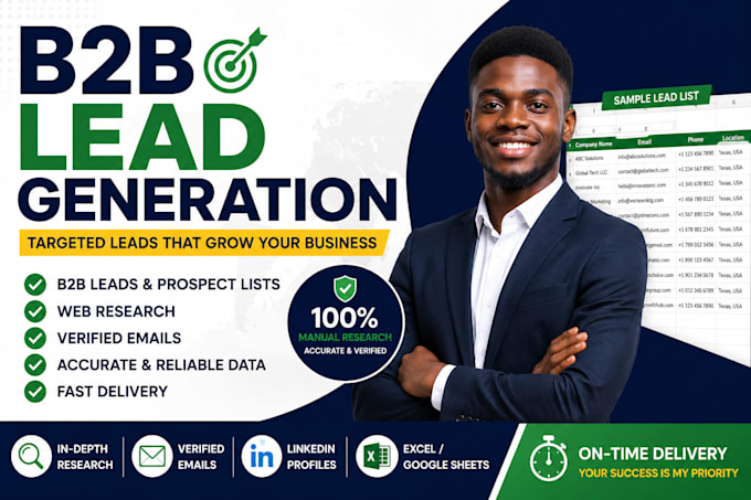 do b2b lead generation and prospect list building