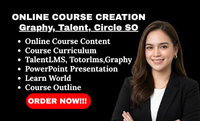 create course content on talentlms, learnworld, graphy, moodle and wordpress lms