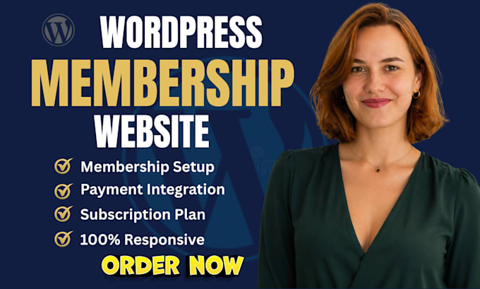 build wordpress membership website, subscription or community website
