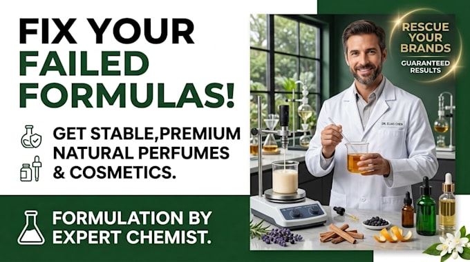 be your cosmetic formulation and  chemist formulator