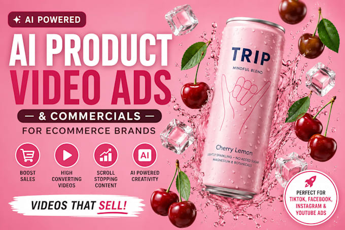 create ai product video ads and commercials for ecommerce