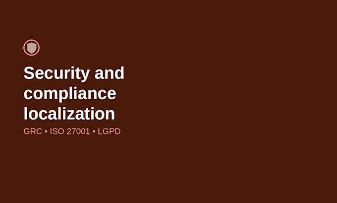 localize security and grc documents to br portuguese