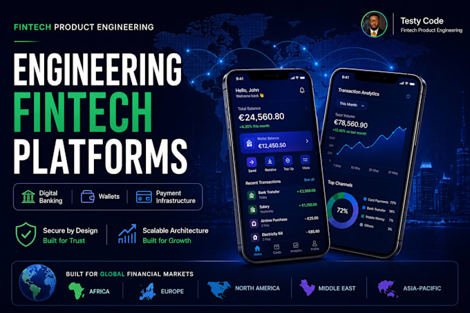 engineer secure fintech app, digital banking app, payment app, loan app, nfc app