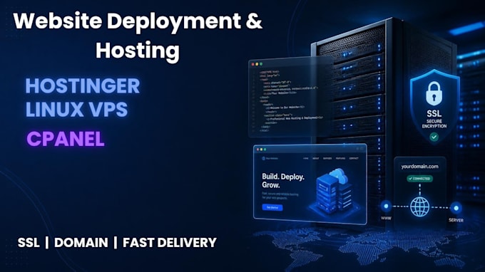 deploy your website to hostinger, cpanel, or any linux vps