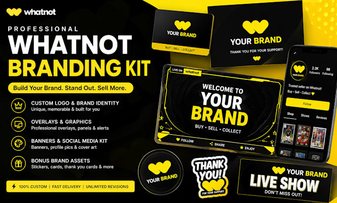 design a professional whatnot branding kit
