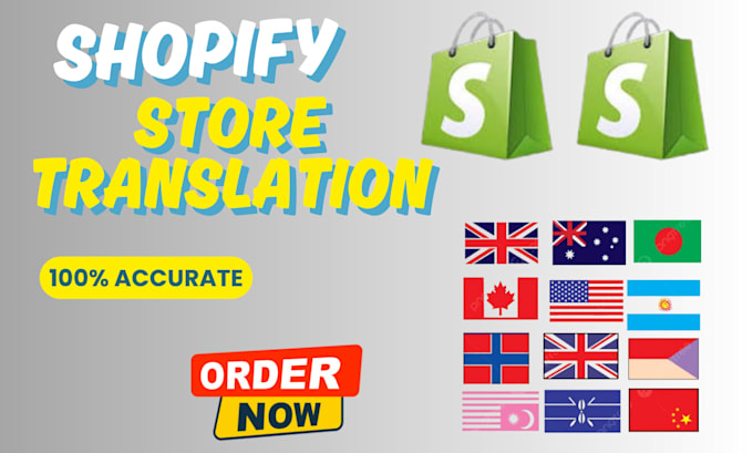translate shopify store product setup multi market countries arabic proofreading
