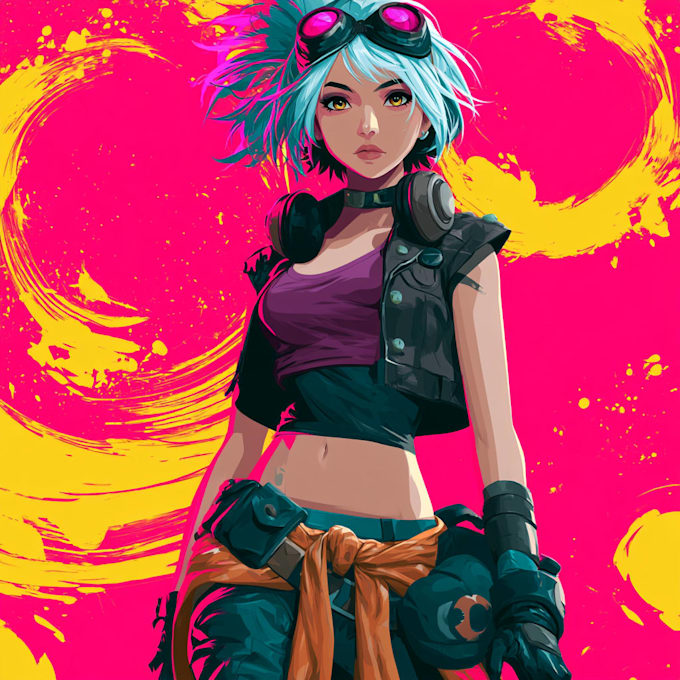 draw a professional anime illustration