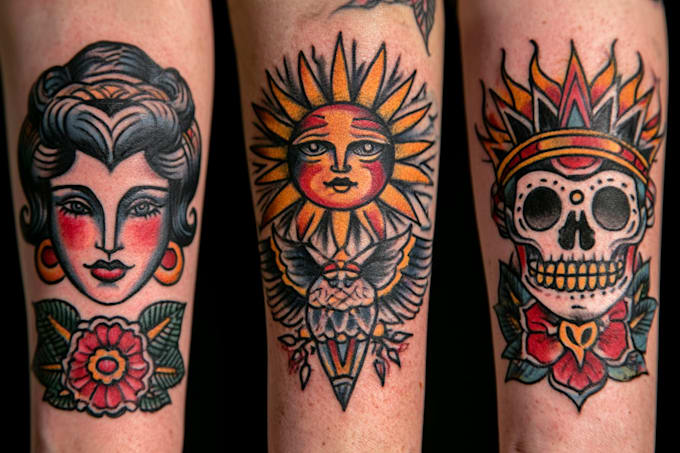 create custom traditional tattoo designs