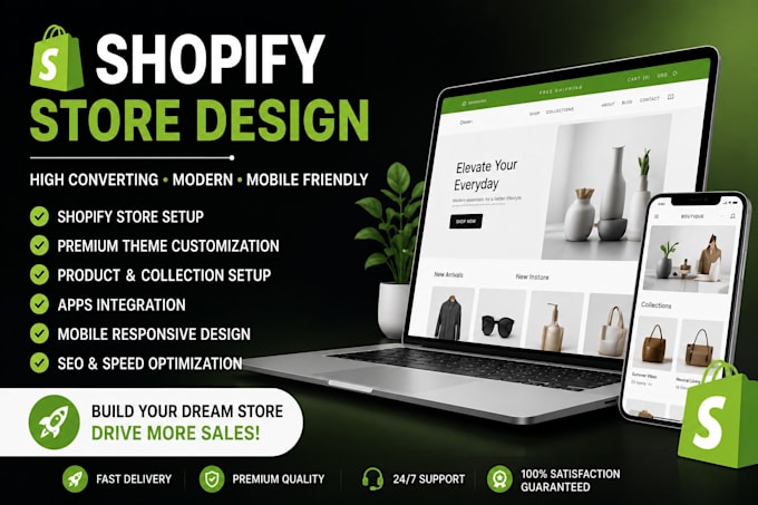 setup professional shopify dropshipping