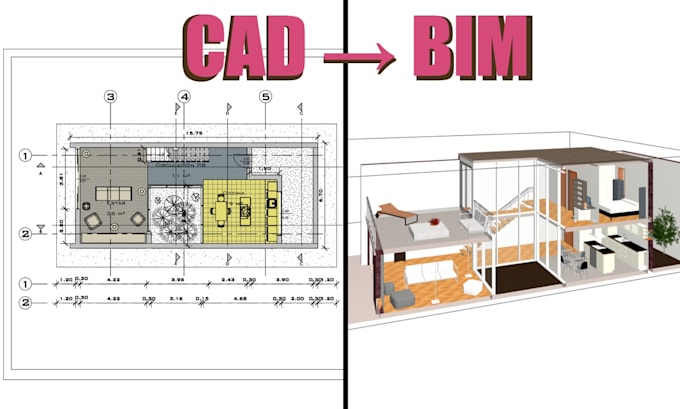 convert cad drawings or plans into revit architectural model