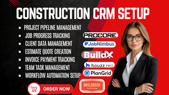 setup construction crm via procore buildert jobnimbus coconstruct buildx monday