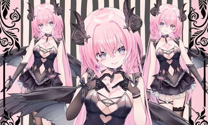 design and rig pro live2d vtuber model anime 3d vtuber model live2d rigging