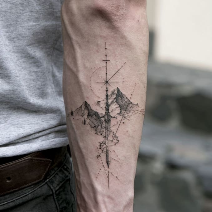 design a minimalist fine line tattoo