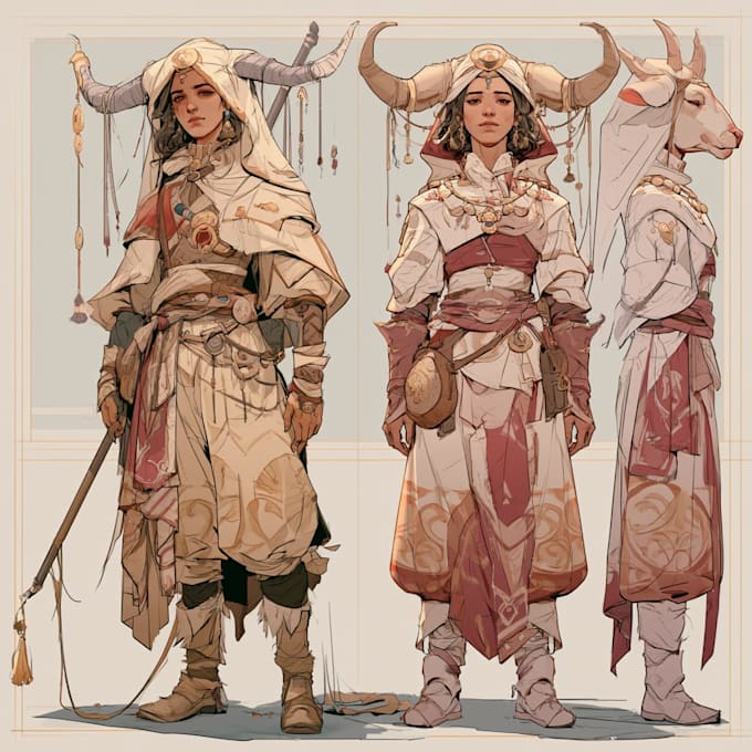 draw a fantasy character ilustration