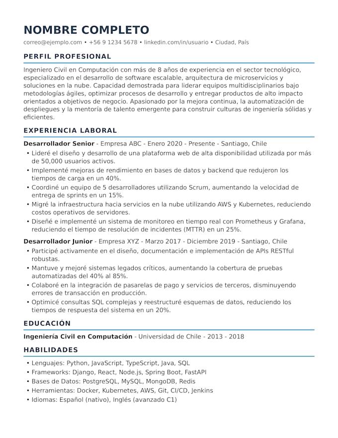dar formato ats a tu CV