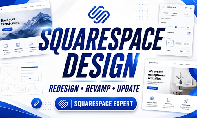 squarespace design redesign squarespace revamp update squarespace expert