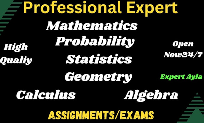 help you in math statistics calculus algebra geometry and probability