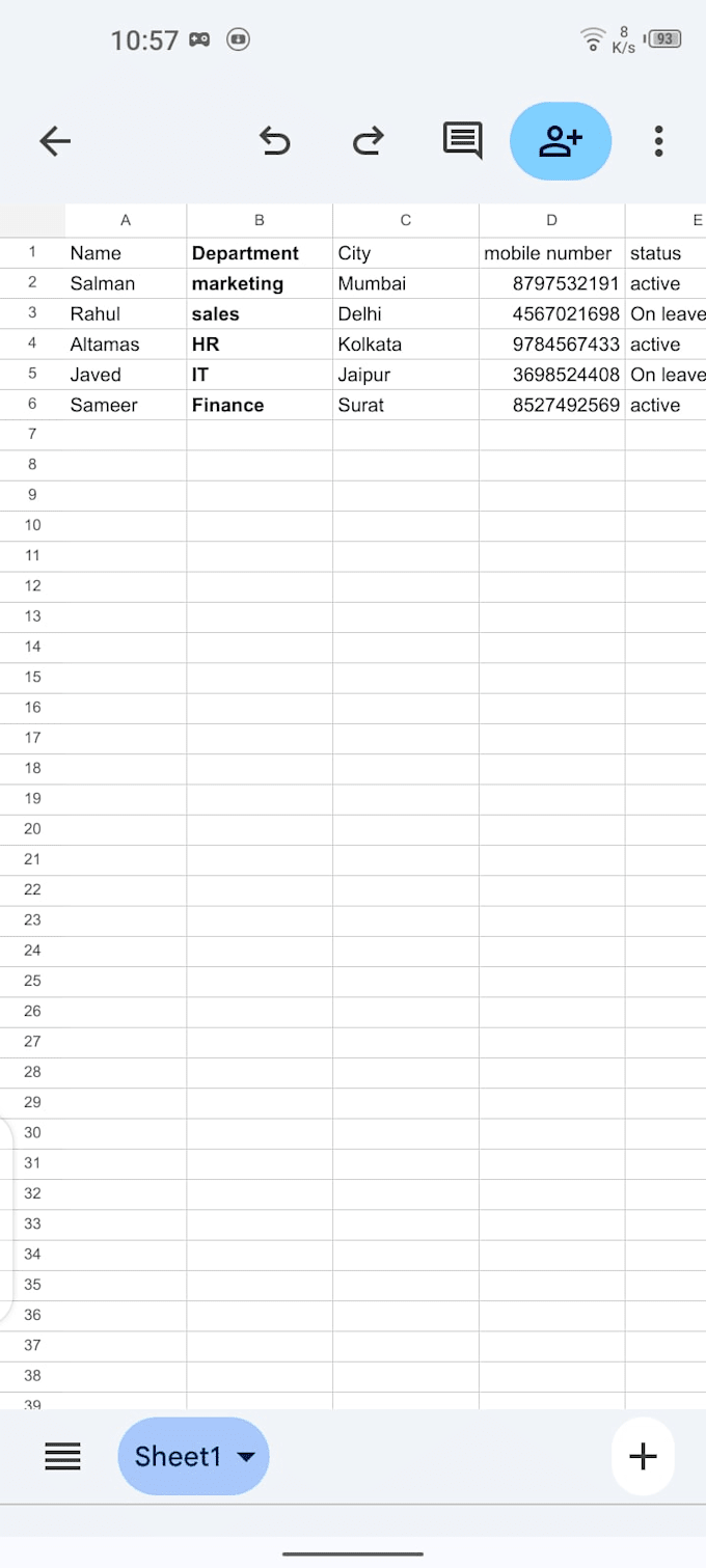 do virtual assistant data entry and google sheets work