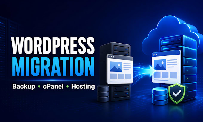 migrate your wordpress website with backup cpanel and hosting setup