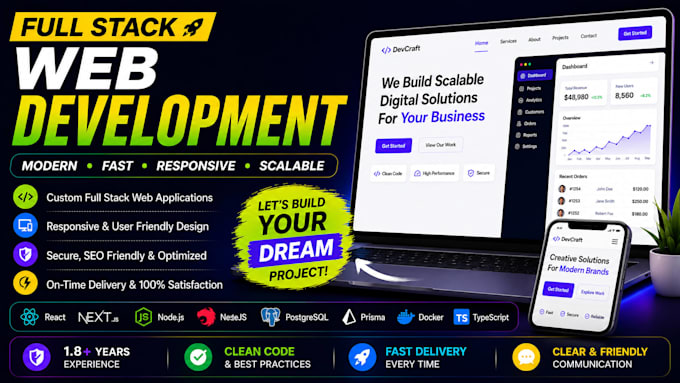 develop a fast next js react website with tailwind CSS and backend