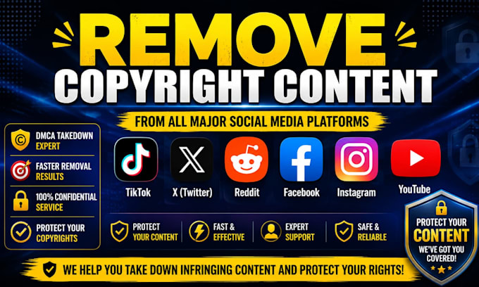 remove copyright infringing content in facebook under dmca