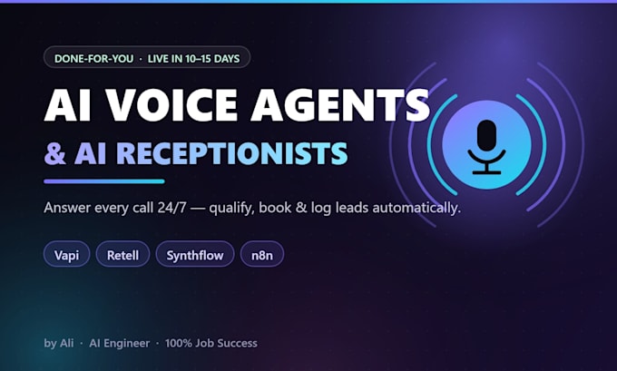 build an ai voice agent, ai receptionist with vapi, retell, synthflow