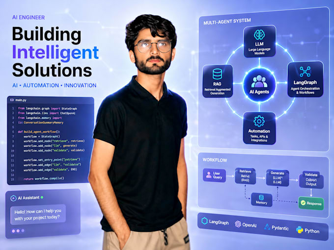 build ai chatbots, rag and langgraph multi agent systems