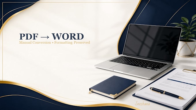 manually convert PDF to editable word