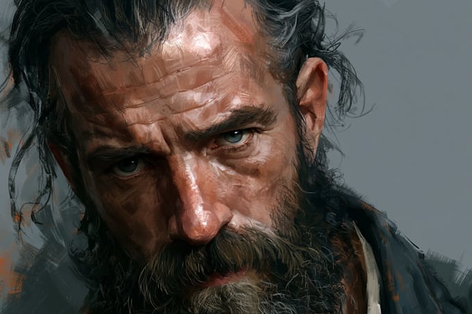 paint a realistic digital portrait