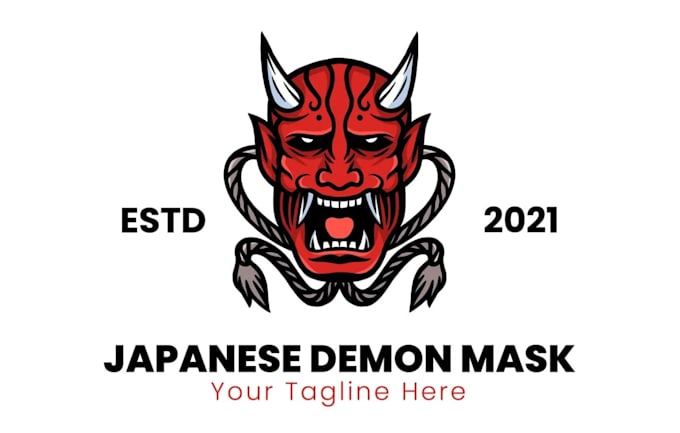 make a creative unique yokai logo