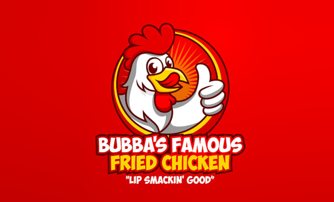 design restraint fried chicken food logo