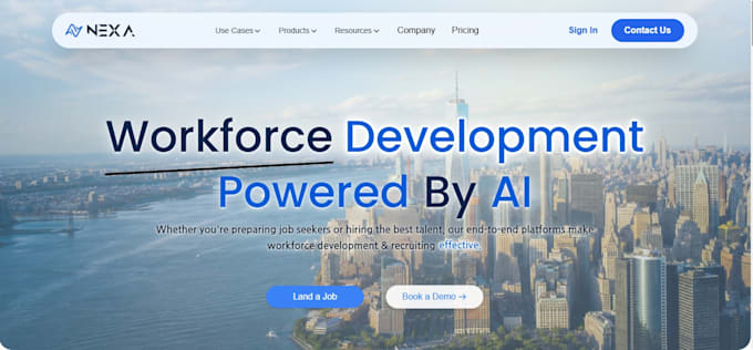 develop a modern frontend website using react