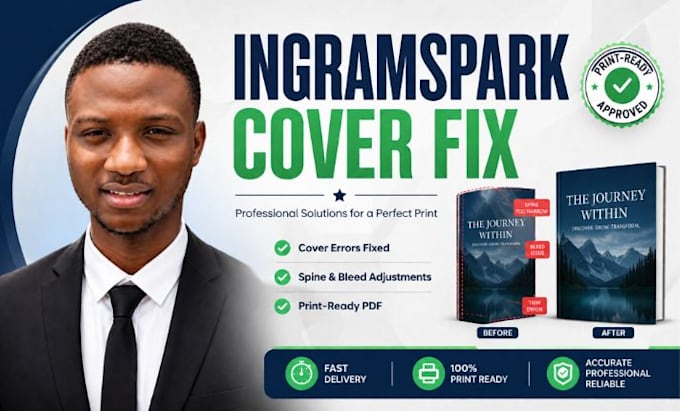 fix book cover for ingramspark and amazon KDP