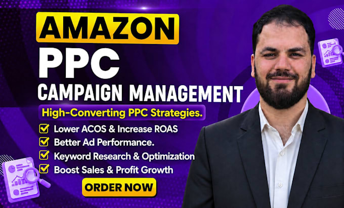 setup and manage amazon ppc campaign, amazon ads campaign expert