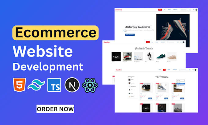 develop a full stack ecommerce website using next js and sanity