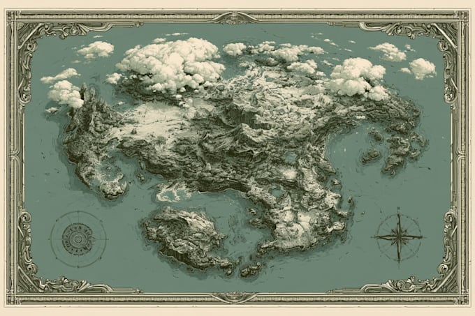 design beautiful map design illustration
