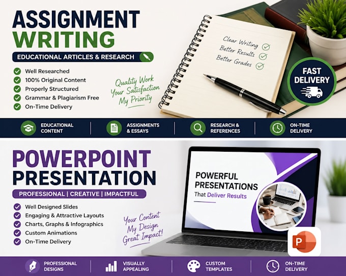do assignment writing and powerpoint presentation