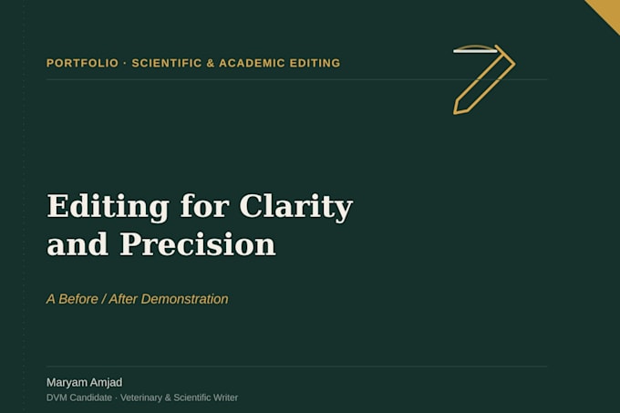 proofread and edit medical, biology, and life science documents