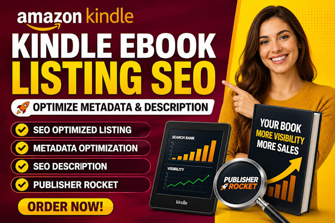 kindle ebook listing SEO, optimize metadata description using publisher rocket