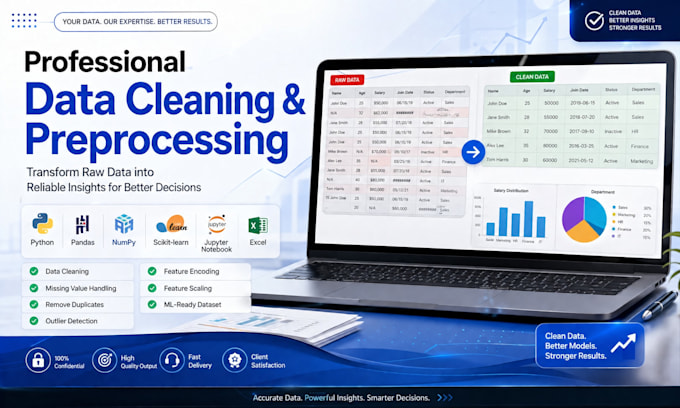 clean, preprocess, and prepare your dataset for machine learning using python