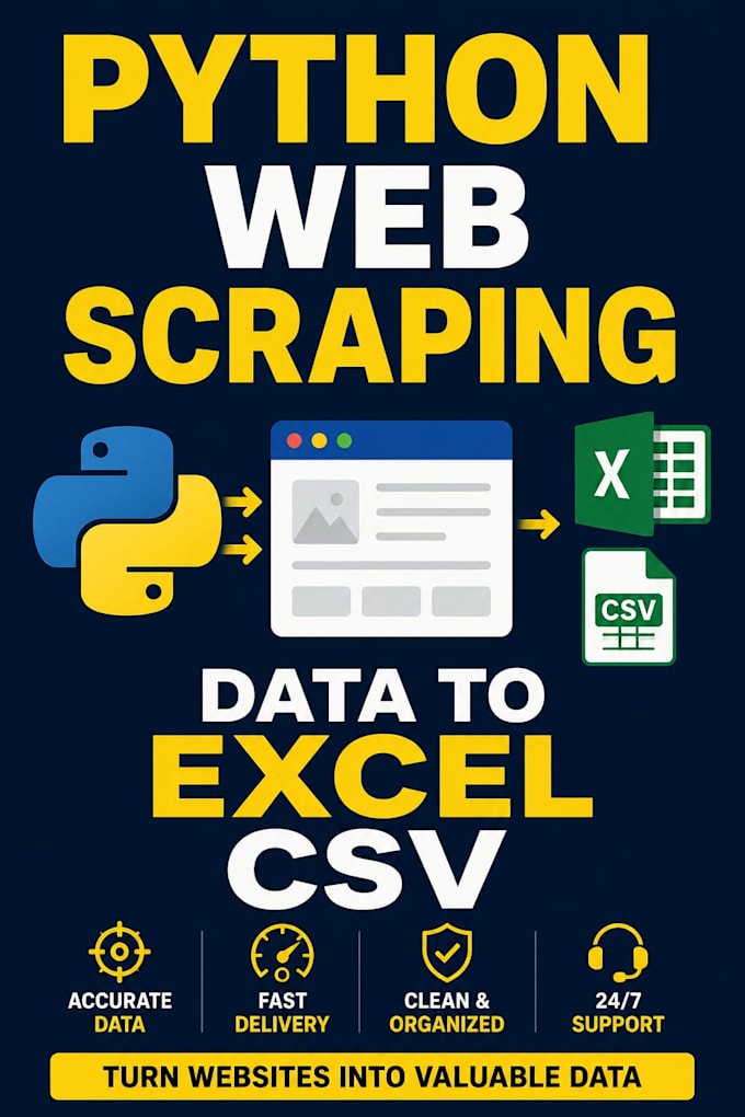 create python web scraper to extract data from websites