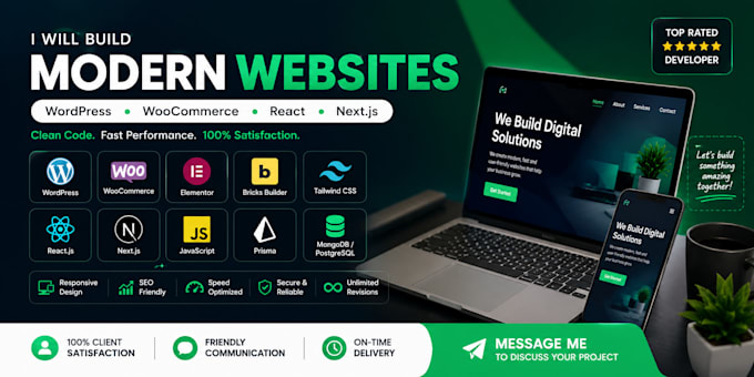 a modern website using wordpress, react js and next js