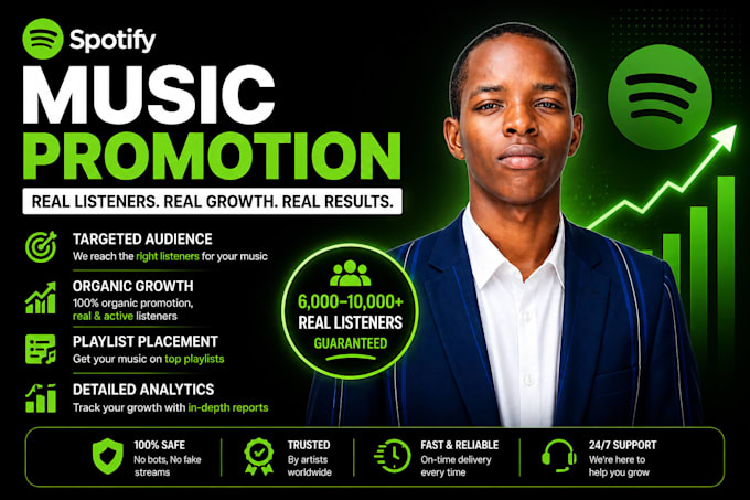 get you real spotify followers and monthly listeners from USA UK canada