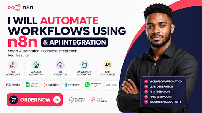 automation and workflows using n8n io and API integration