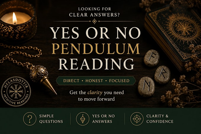 answer your questions with a pendulum yes or no reading