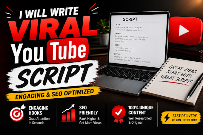 write viral youtube scripts,shorts and storytelling content