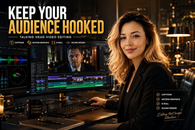 edit talking head videos with engaging captions