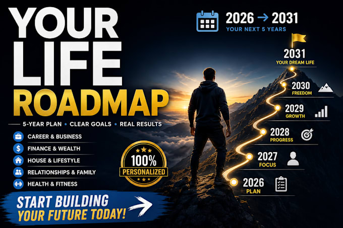 create a personalized 5 year life plan, for you